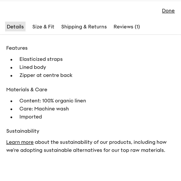 Aritzia Wilfred Boheme 100% Linen White Bustier Blouse - Picture 11 of 12